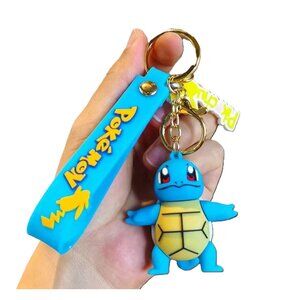 Squirtle Pokémon 3D Figure Keychain Bag Charm Strap